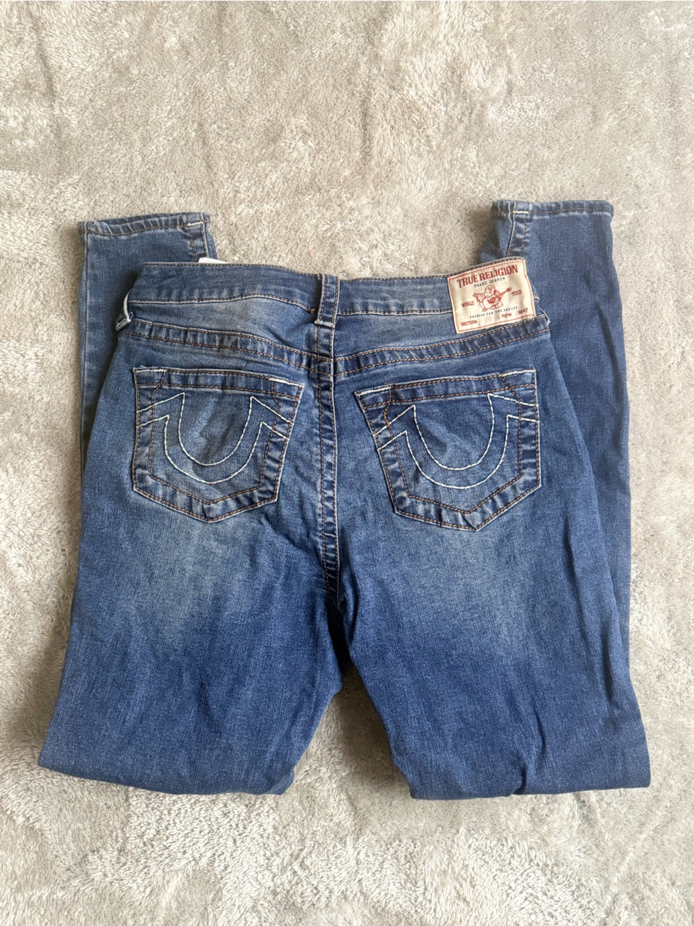 True Religion Women's Skinny Jeans in Blue Denim